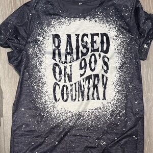 Black and White Splatter Graphic Tee